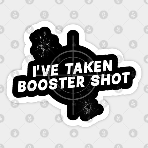 i have taken booster shot targeted Sticker by rsclvisual